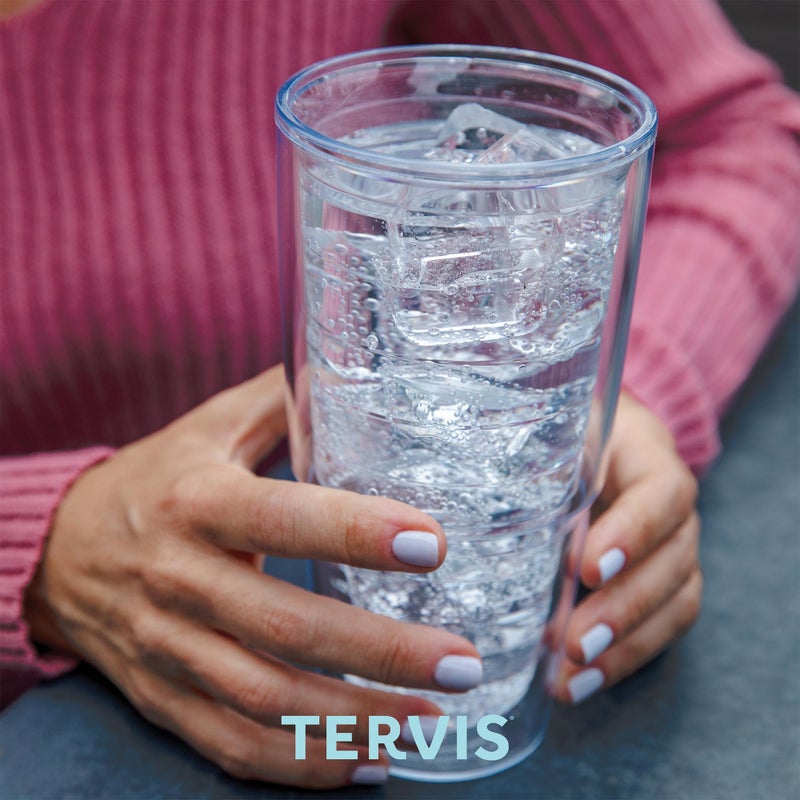 Tervis Blue Endless Butterfly Made in USA Double Walled Insulated Tumbler Travel Cup Keeps Drinks Cold & Hot, 24oz, Classic - Image 5